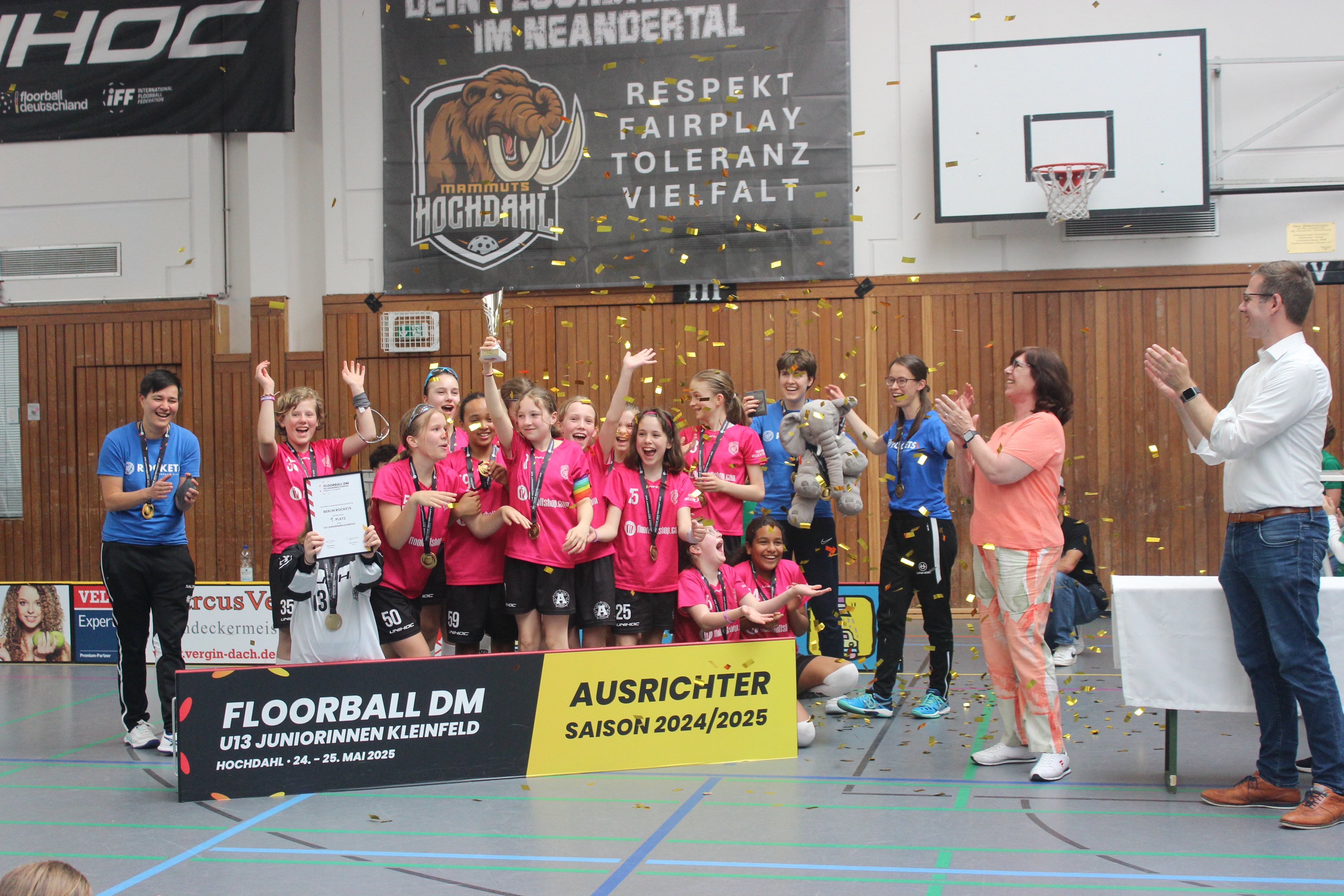 Die U13 Juniorinnen holen Gold! Das ist der zweiten Deutsche Meisterinnen Titel für die Berlin Rockets!